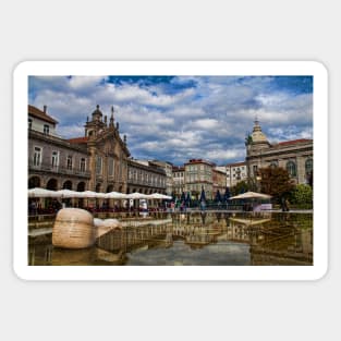 Portugal. Braga. Republic Square. Sticker